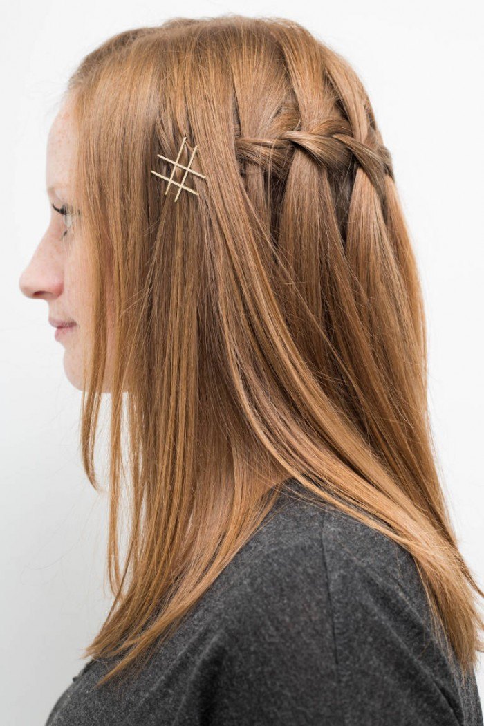 Easily Create With Colored Bobby Pins on your hair 18