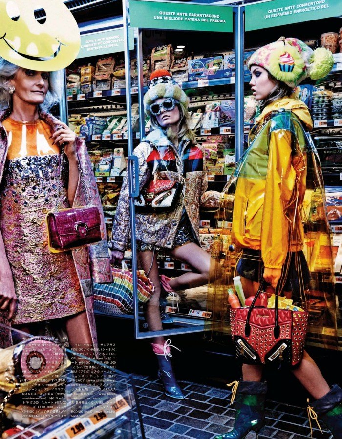 超級市場裡的時裝秀！日版《Vogue》雜誌10月號特輯 8