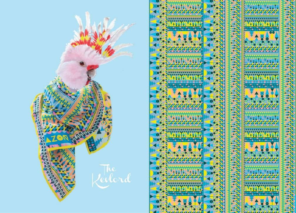 讓這些鳥兒告訴你絲巾有多美！設計師Natasha Coverdale為Blazon發想的創意廣告 2