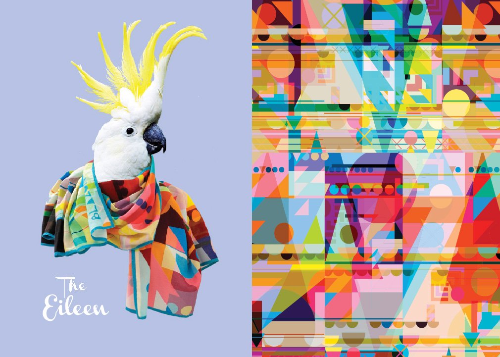 讓這些鳥兒告訴你絲巾有多美！設計師Natasha Coverdale為Blazon發想的創意廣告 5